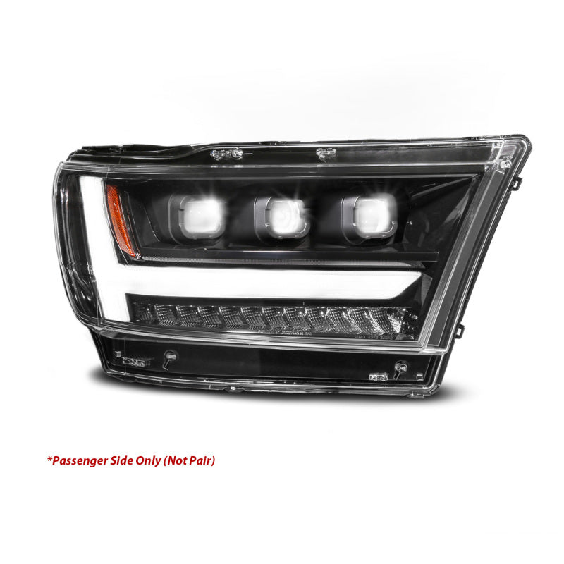 ANZO Full LED Proj Headlight DRL/SeqSig Black Pass. Side | RAM 1500 (19-24) (111628A-R)