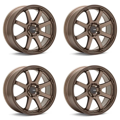 (set of 4) Enkei Vanquish Matte Bronze | 18x8" +45mm | 5x114.3mm Wheels