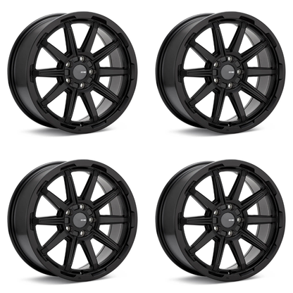 (set of 4) Enkei Adventurer Matte Black | 18x8" +35mm | 5x100mm Wheels