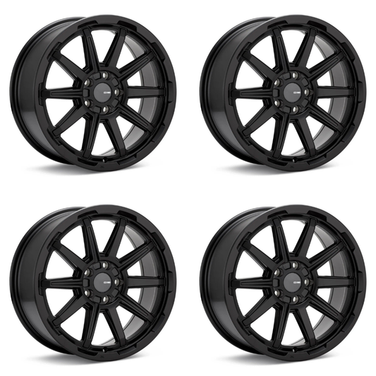 (set of 4) Enkei Adventurer Matte Black | 18x8" +35mm | 5x100mm Wheels