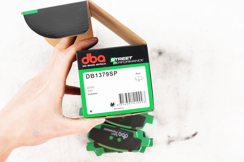 DBA Rear Street Perf Brake Pads SP500 | Subaru Impreza/WRX/Legacy/Forester (98-09) (DB1379SP)
