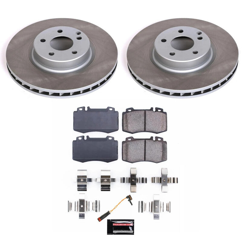 PowerStop Front Semi-Coated Rotor Kit | 2007–2009 Mercedes-Benz E550 (SC6599)