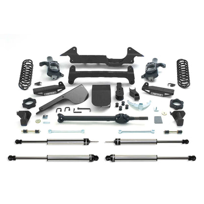 Fabtech 6in Performance Suspension System w/ Dual Rate Leaf Spring Shocks w/ Rear Coil Springs | Hummer H2 SUV/SUT 4WD (03-08) (K5000DL)