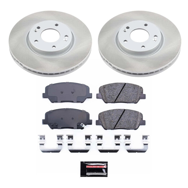 PowerStop 13-15 Hyundai Veloster Front Semi-Coated Rotor Kit (SC6306)
