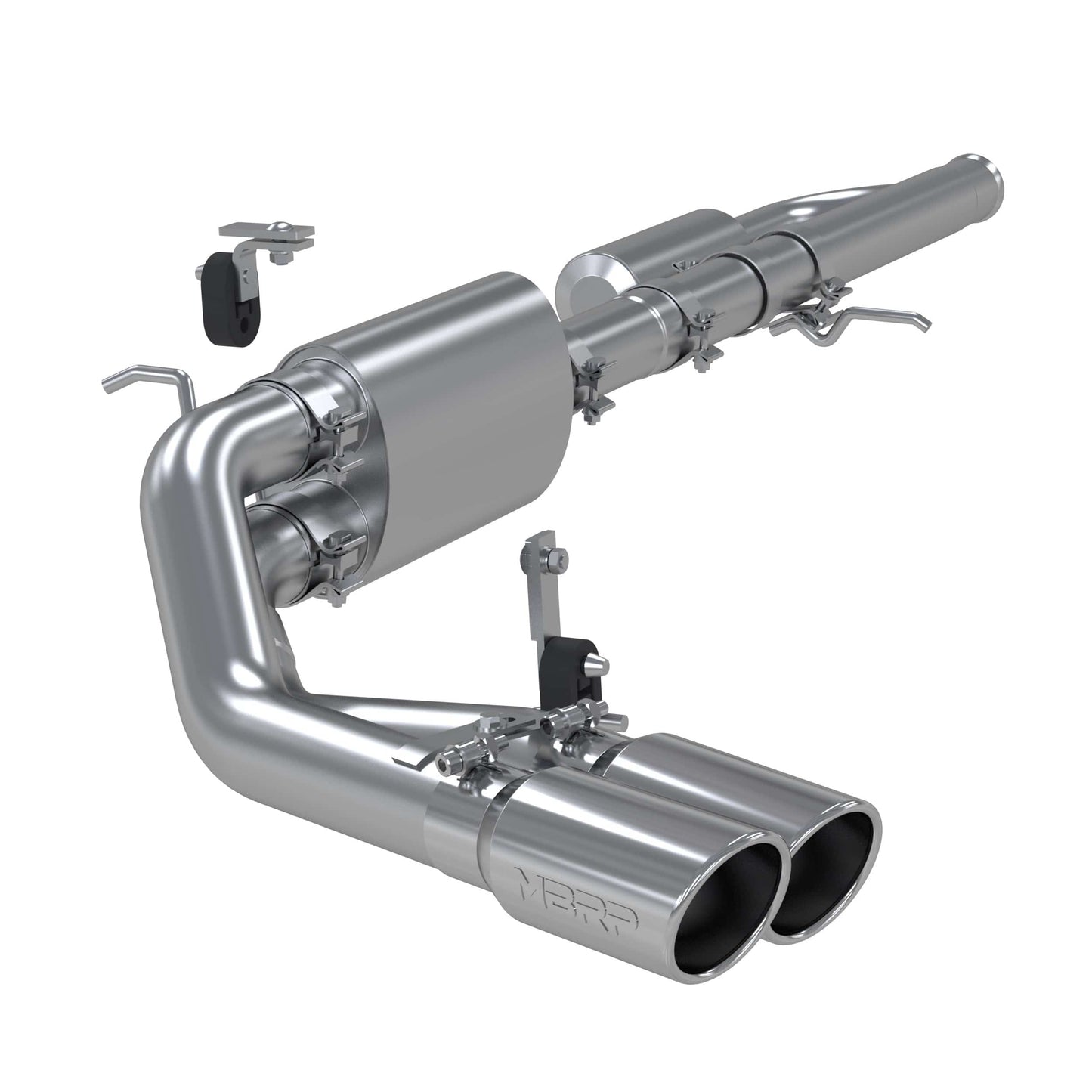 MBRP 09+ Chevrolet Silverado 1500 3in Cat Back Pre-Axle Dual Outlet w/ 4in Tip - AL