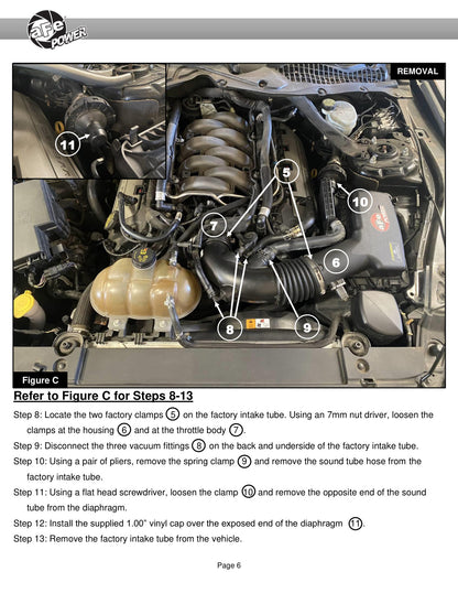 aFe Super Stock Induction System | Ford Mustang V8-5.0L (15-23) (55-10004D)