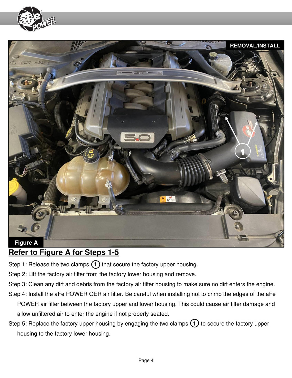aFe Pro 5R Induction System | Ford Mustang 15-23 (55-10004R)