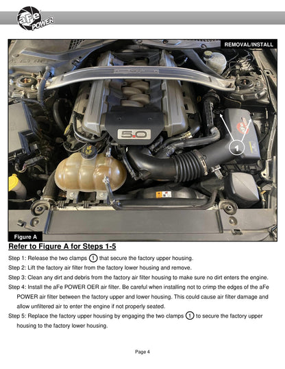 aFe Pro 5R Induction System | Ford Mustang 15-23 (55-10004R)