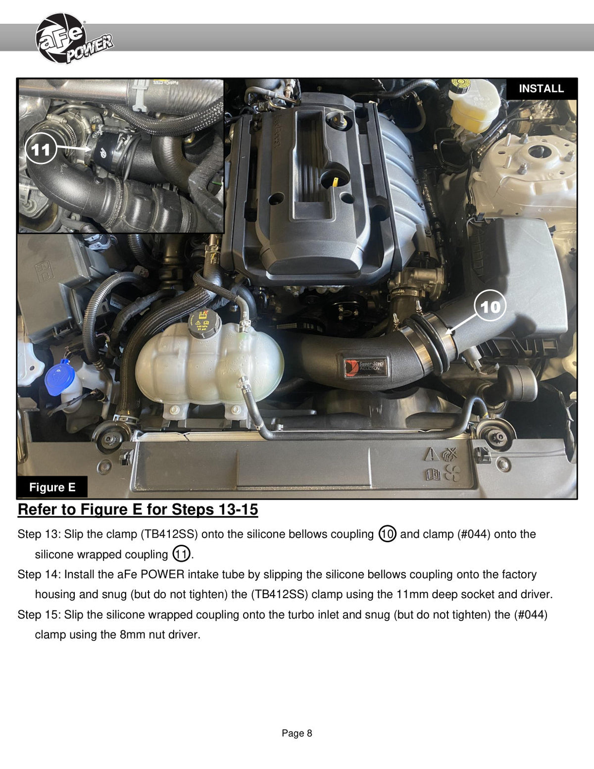 aFe Super Stock Pro Dry S Induction System | Ford Mustang L4-2.3L (15-20) (55-10006D)
