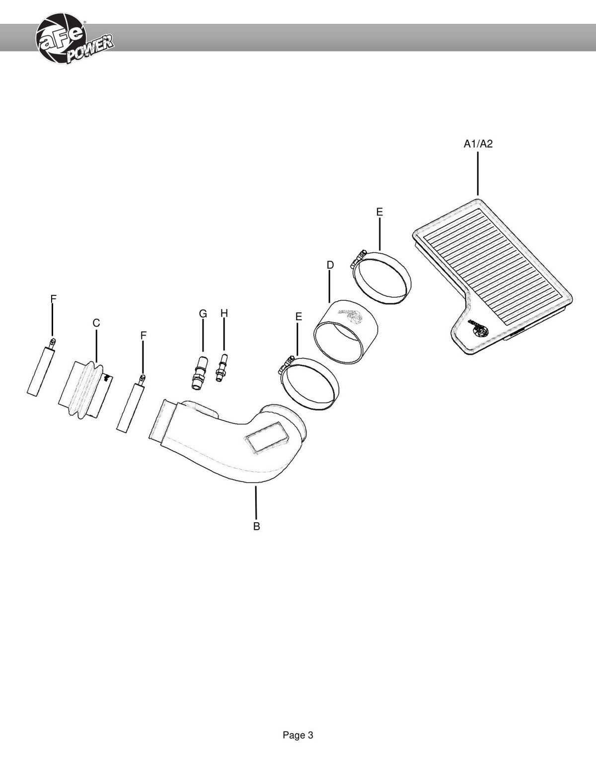 aFe Super Stock Induction System | Ford Mustang 15-23 (55-10007D)