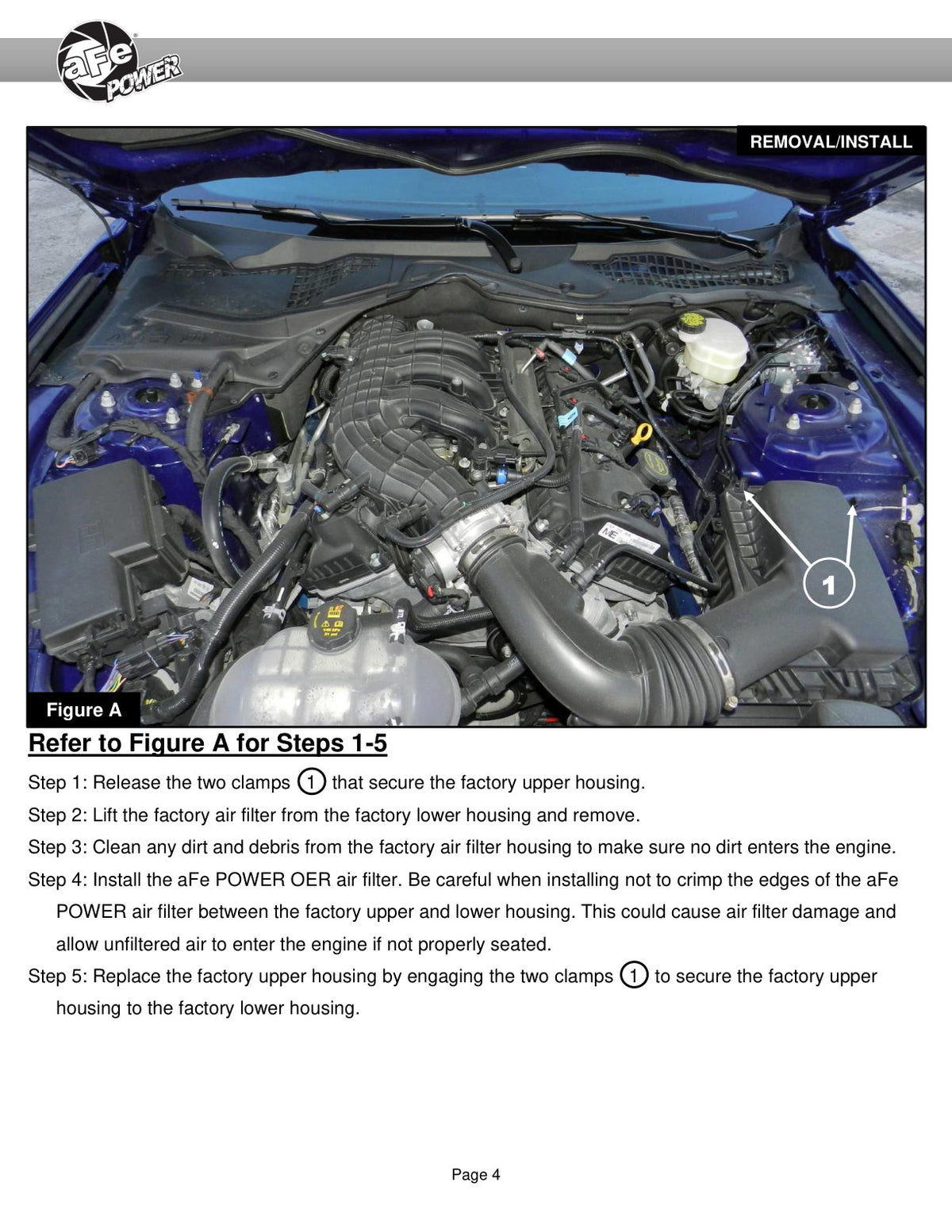 aFe Super Stock Induction System | Ford Mustang 15-23 (55-10007D)