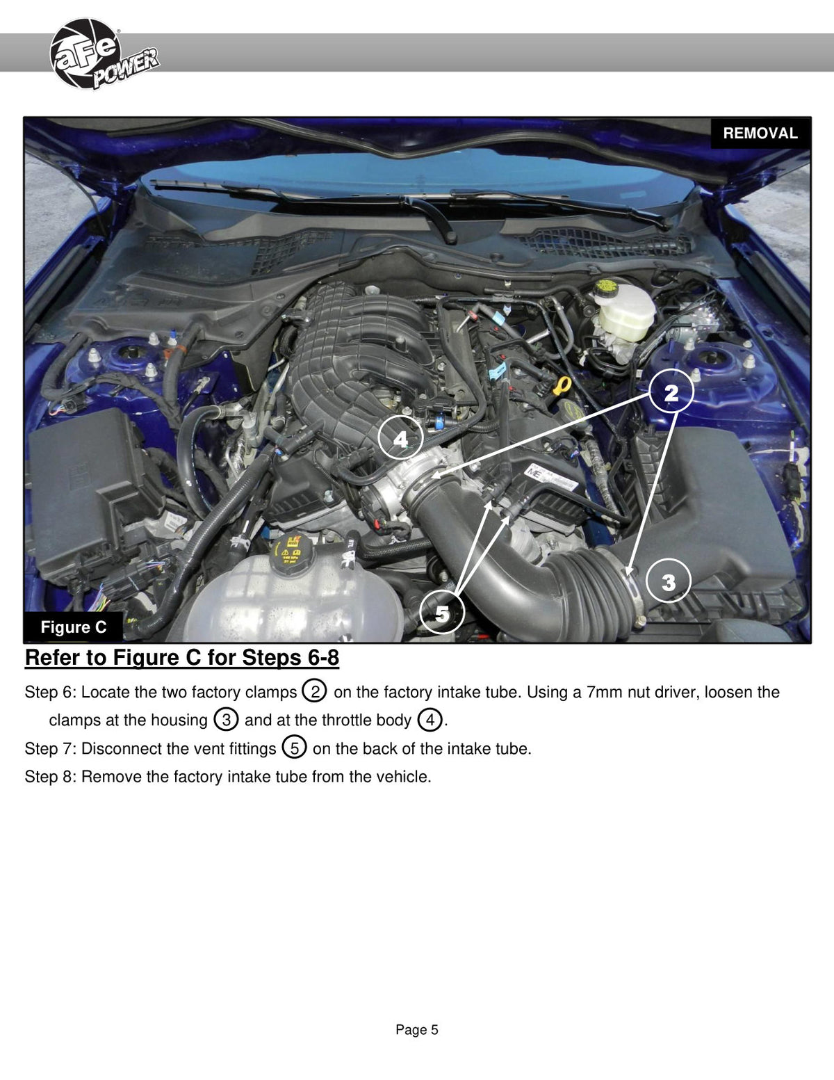 aFe Super Stock Induction System | Ford Mustang 15-23 (55-10007D)