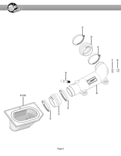 aFe Super Stock Pro Dry S Induction System | Jeep Wrangler JL/Gladiator JT V6-3.6L (55-10009D)