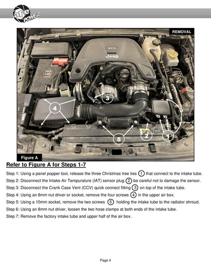 aFe Super Stock Pro Dry S Induction System | Jeep Wrangler JL/Gladiator JT V6-3.6L (55-10009D)