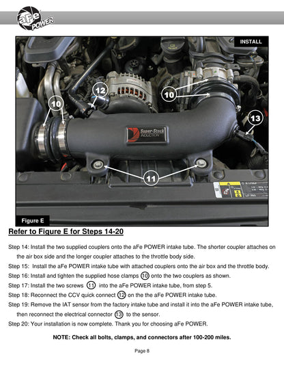 aFe Super Stock Pro Dry S Induction System | Jeep Wrangler JL/Gladiator JT V6-3.6L (55-10009D)