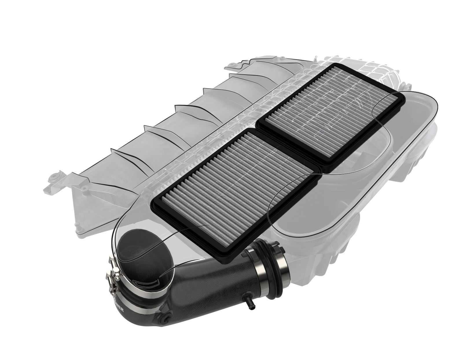 aFe Super Stock Carbon Fiber Induction System w/ Pro DRY S | Ram 1500 TRX (21-22) (55-10014DC)