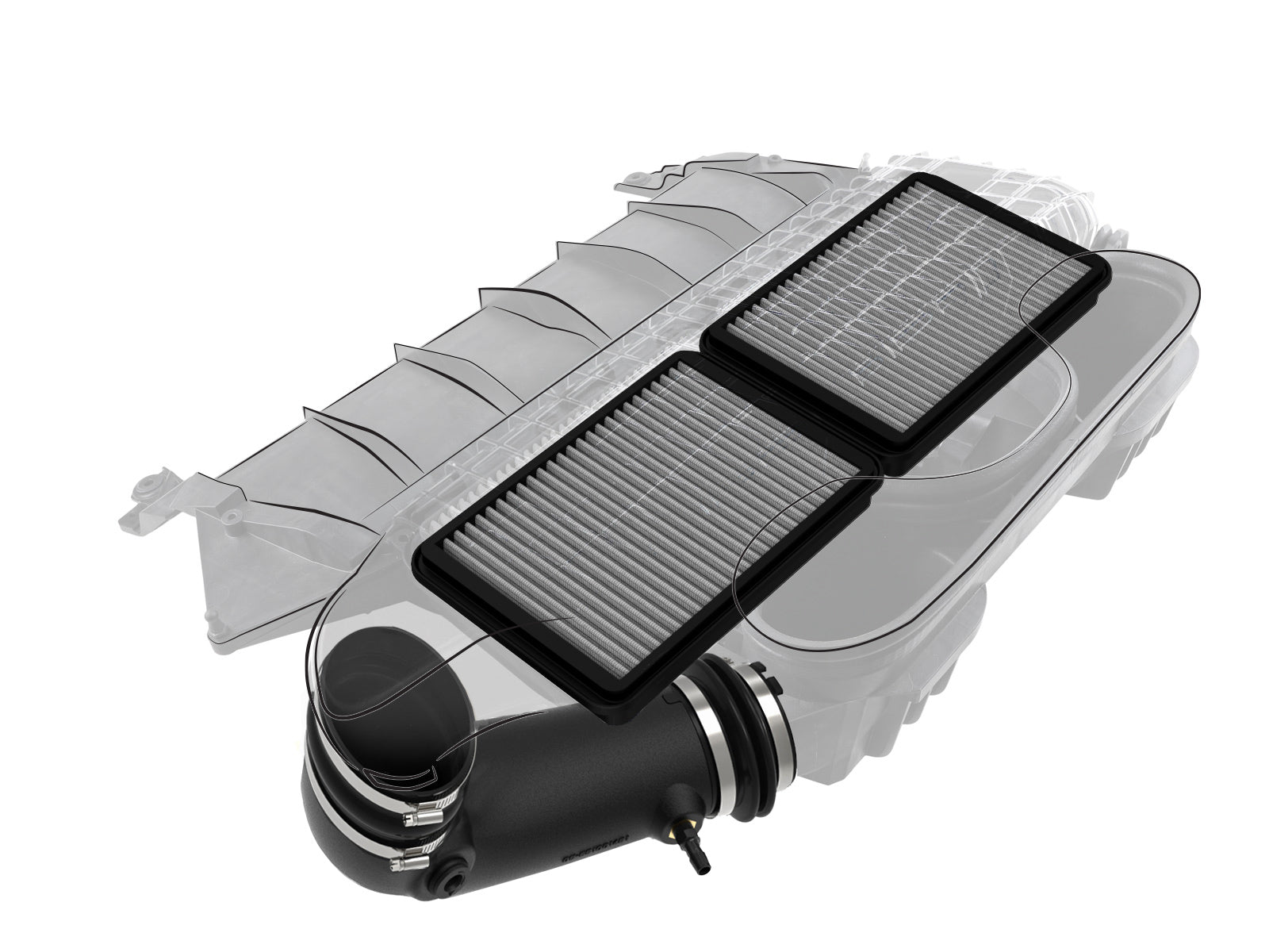 aFe Super Stock Induction System w/ Pro DRY S Filter | Ram 1500 TRX 6.2L (21-23) (55-10014D)