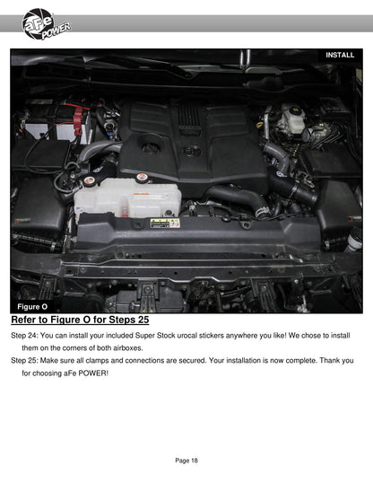 aFe Super Stock Induction System w/ Pro DRY S Media | Jeep 2022-23 / Toyota Tundra V6-3.4L (55-10019DR)