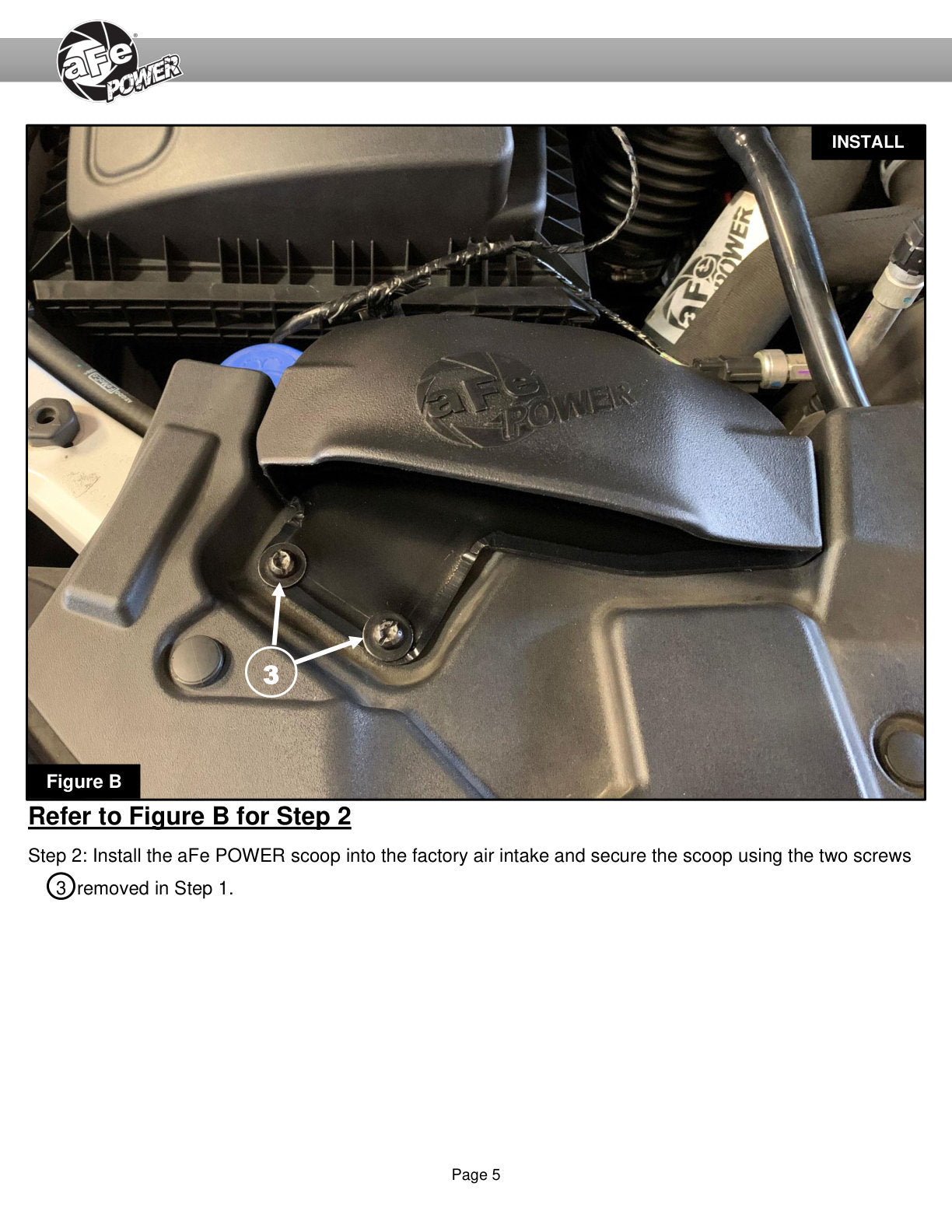 aFe Dynamic Air Scoop w/ Pro DRY S Filter (D.A.S. PLUS) | Ford Ranger L4-2.3L (19-23) (55-11002D)