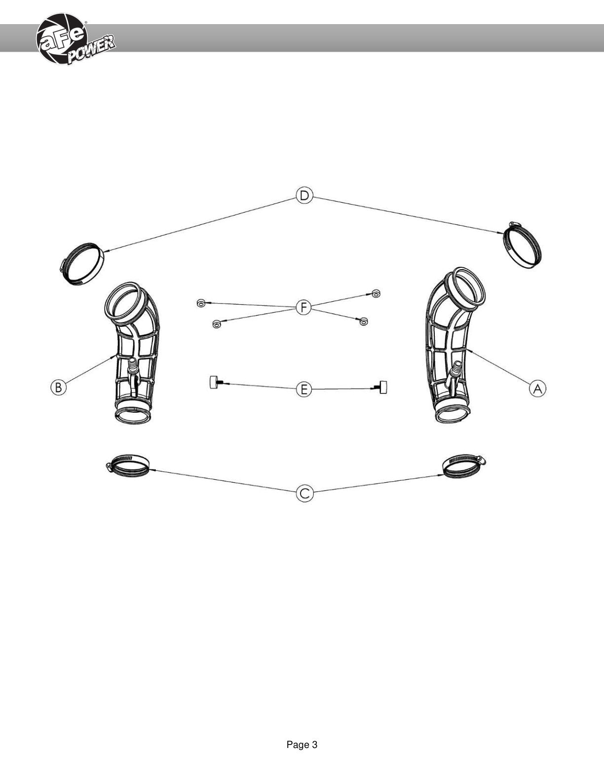 aFe 22-24 Toyota Land Cruiser/Tundra Turbo Inlet Pipes | 2022-26 Sequoia/07-22 Tundra (55-20001-R)