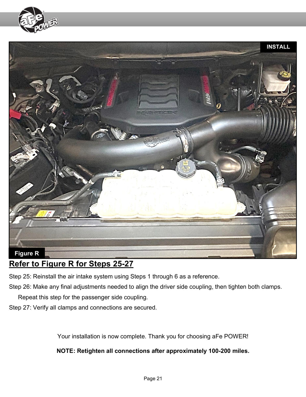 aFe F-150/Raptor 3.5L V6 Turbo Inlet Pipes | Ford Expedition/F-150/Lincoln Navigator (55-20002)