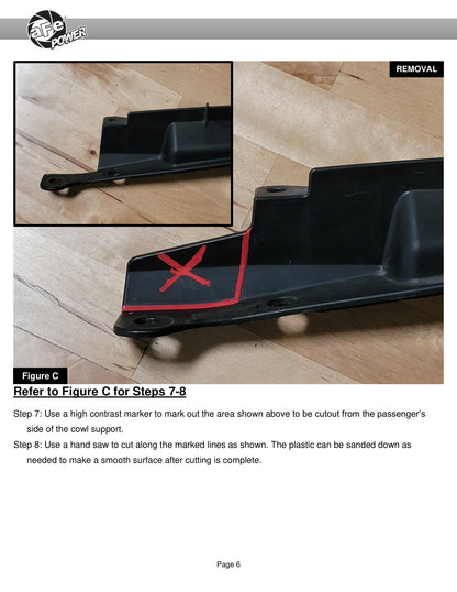 aFe 18-25 Jeep Wrangler / Gladiator Dynamic Air Scoop (D.A.S) Snorkel | Jeep Wrangler / Gladiator (18-25) (55-21001)