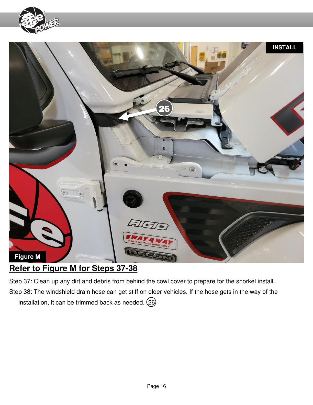 aFe 18-25 Jeep Wrangler / Gladiator Dynamic Air Scoop (D.A.S) Snorkel | Jeep Wrangler / Gladiator (18-25) (55-21001)