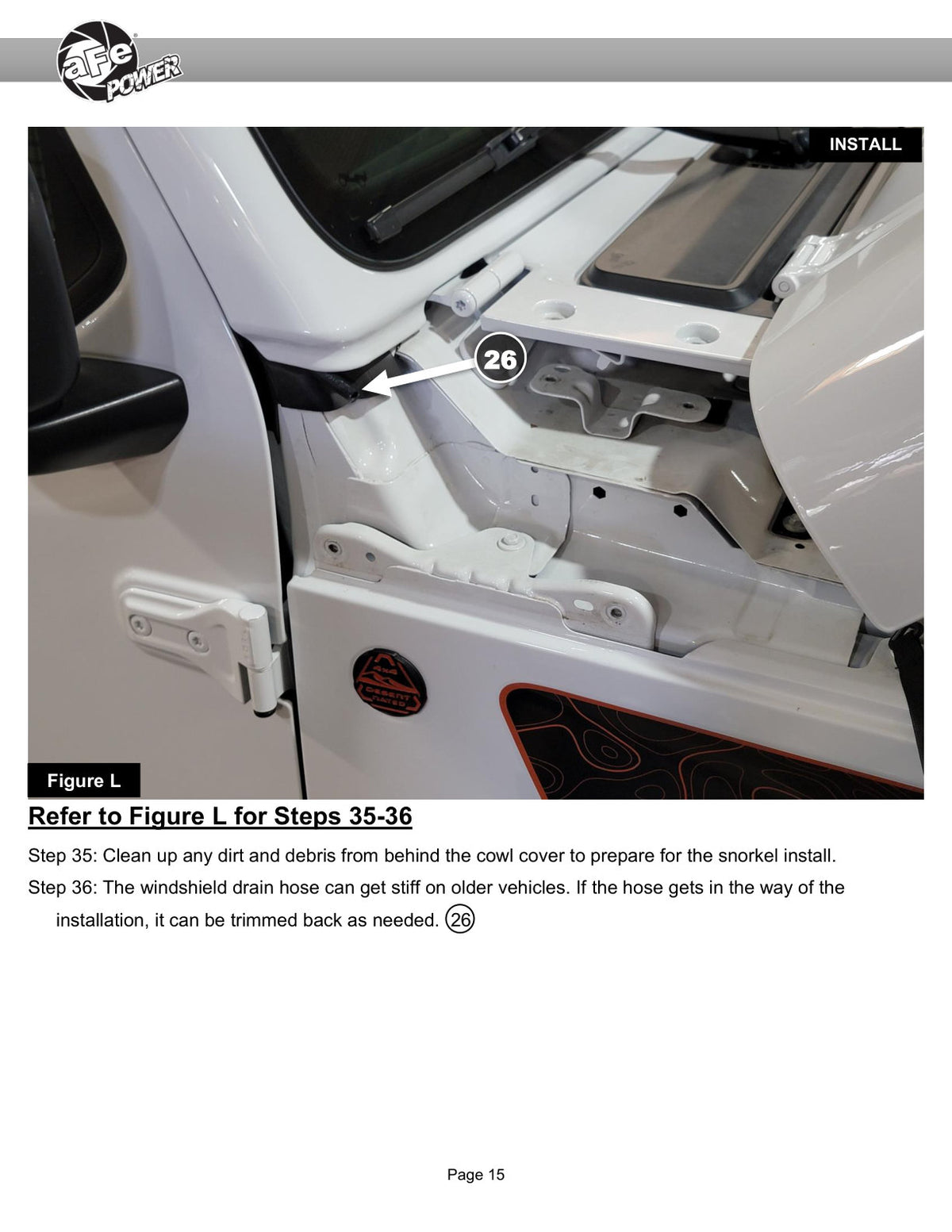 aFe 55-21005 D.A.S Snorkel for Jeep Gladiator Mojave V6-3.5L
