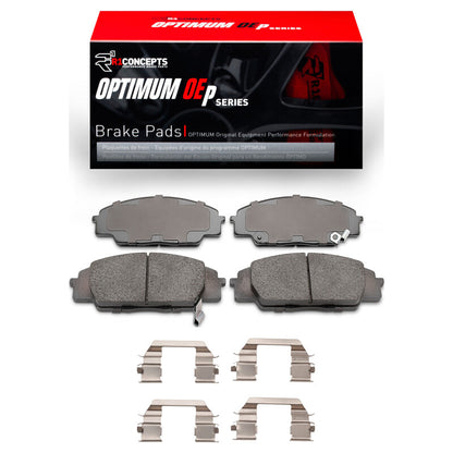 R1 Optimum OE Front Pads & Hardware | Honda Civic VIII/IX (2006-11) (2551-0829-01)