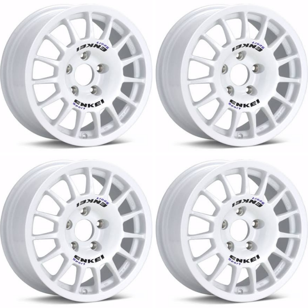 (set of 4) Enkei RCG4 White | 15x7" +35mm | 5x114mm Wheel