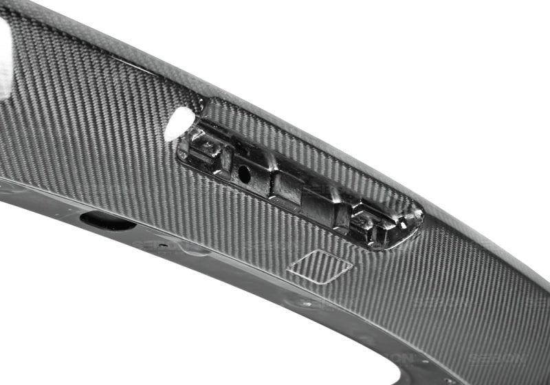 Seibon OEM-Style Carbon Fiber Rear Spoiler w/ LED Cutout | Subaru WRX/STi Hatchback (08-10) (RS0809SBIMP-STI)