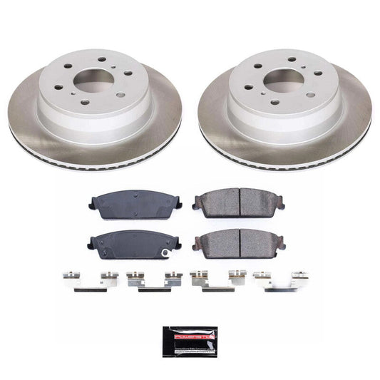 PowerStop 07-14 GMC Yukon XL 1500 Rear Semi-Coated Rotor Kit (SC2083)