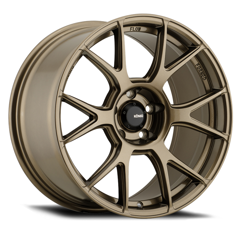(set of 4) Konig Ampliform Gloss Bronze | 19x8.5" +45mm | 5x114.3mm Wheel