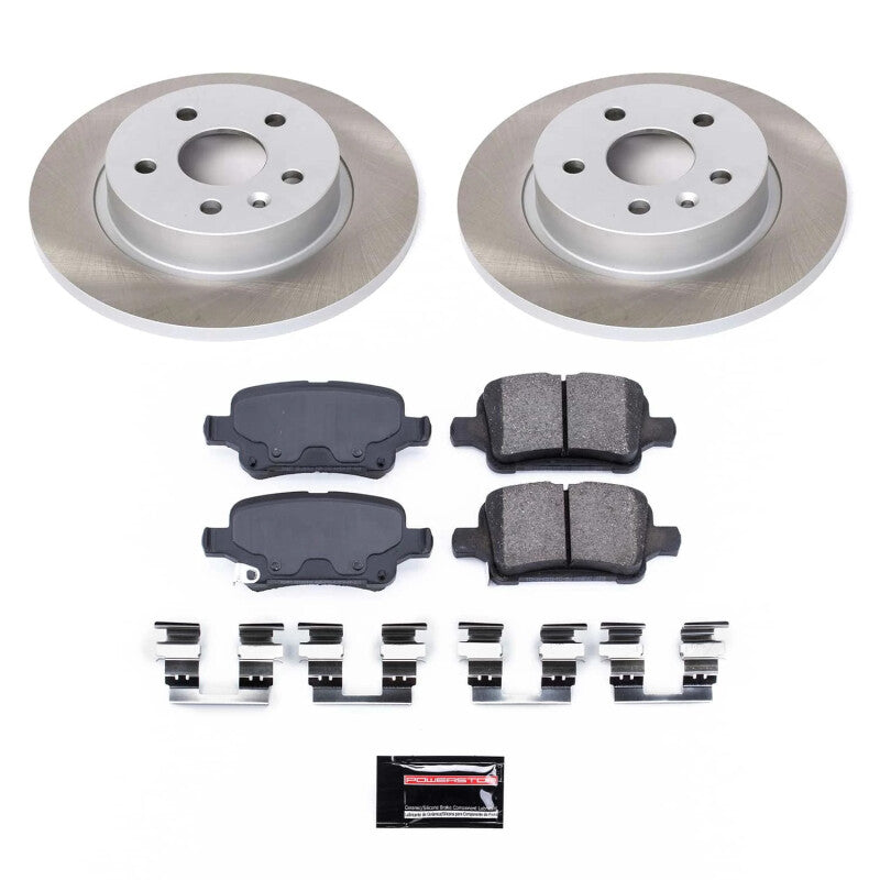 PowerStop 2016 Chevrolet Cruze Rear Semi-Coated Rotor Kit (SC7896)