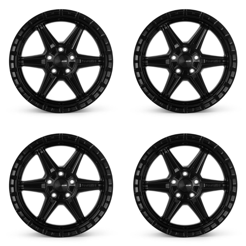 (set of 4) Enkei Trail-Finder OVL Matte Black | 17x7.5" +35mm | 5x108mm Wheel