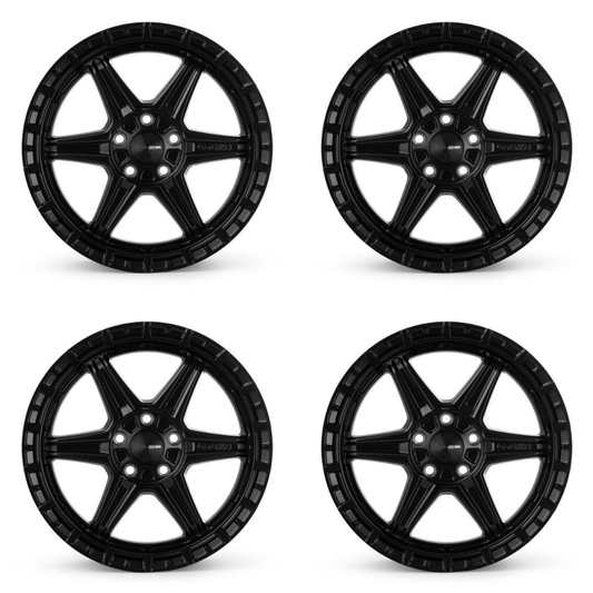 (set of 4) Enkei Trail-Finder OVL Matte Black | 17x7.5" +35mm | 5x114.3mm Wheel