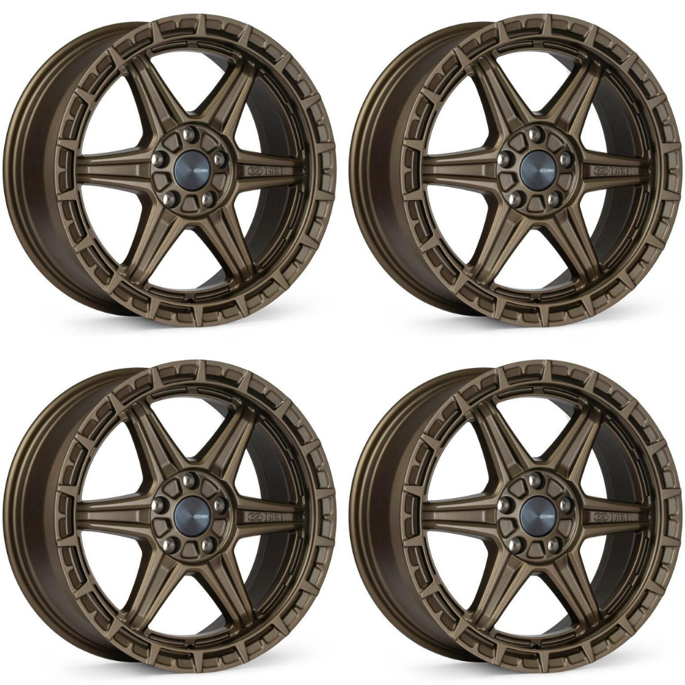 (set of 4) Enkei Trail-Finder OVL Matte Bronze | 17x7.5" +45mm | 5x114.3mm Wheel