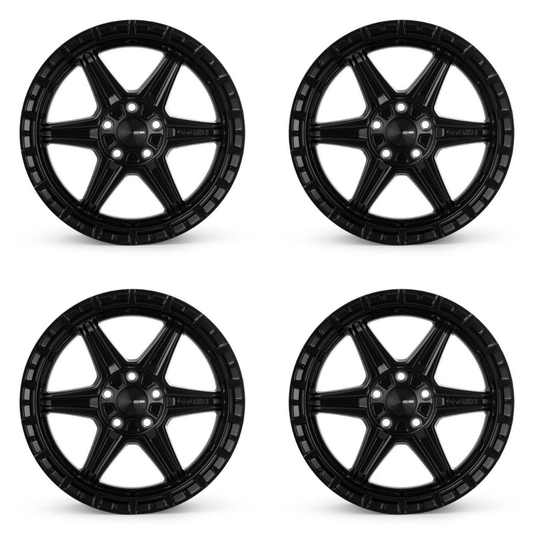 (set of 4) Enkei Trail-Finder OVL Matte Black | 17x7.5" +35mm | 5x100mm Wheel