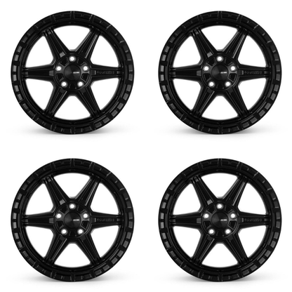 (set of 4) Enkei Trail-Finder OVL Matte Black | 18x8" +40mm | 5x120mm Wheel