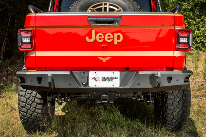 Rugged Ridge HD Rear Bumper for 20-24 Jeep Gladiator JT - 11540.37