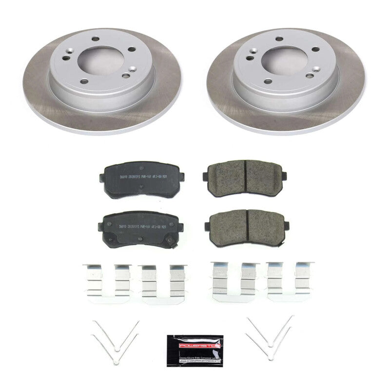 PowerStop 18-22 Hyundai Kona Rear Semi-Coated Rotor Kit (SC8277)