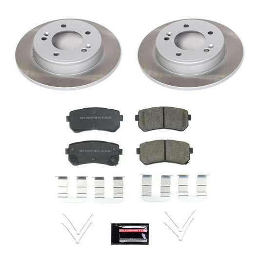 PowerStop 18-22 Hyundai Kona Rear Semi-Coated Rotor Kit (SC8277)