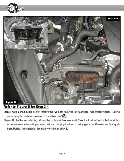aFe Takeda Stage-2 Pro 5R Cold Air Intake | Infiniti Q50/Q60 V6-3.0L (16-19) (56-10004R)