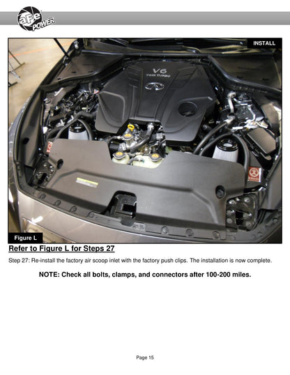 aFe Takeda Stage-2 Pro 5R Cold Air Intake | Infiniti Q50/Q60 V6-3.0L (16-19) (56-10004R)