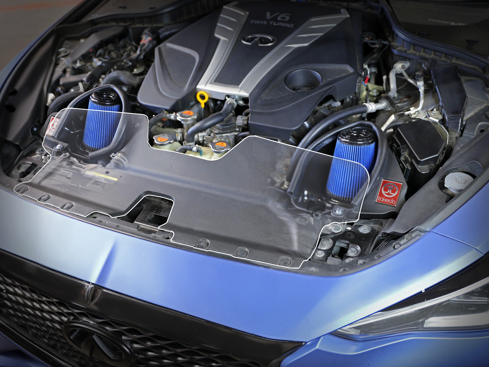 aFe Takeda Stage-2 Pro 5R Cold Air Intake | Infiniti Q50/Q60 V6-3.0L (16-19) (56-10004R)