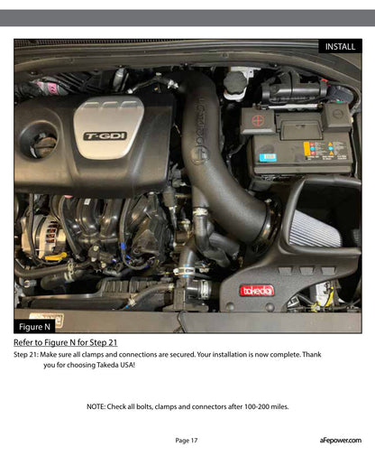 aFe Takeda Stage-2 AIS P5R Intake | Hyundai Elantra Sport L4-1.6L (17-19) (56-10005R)