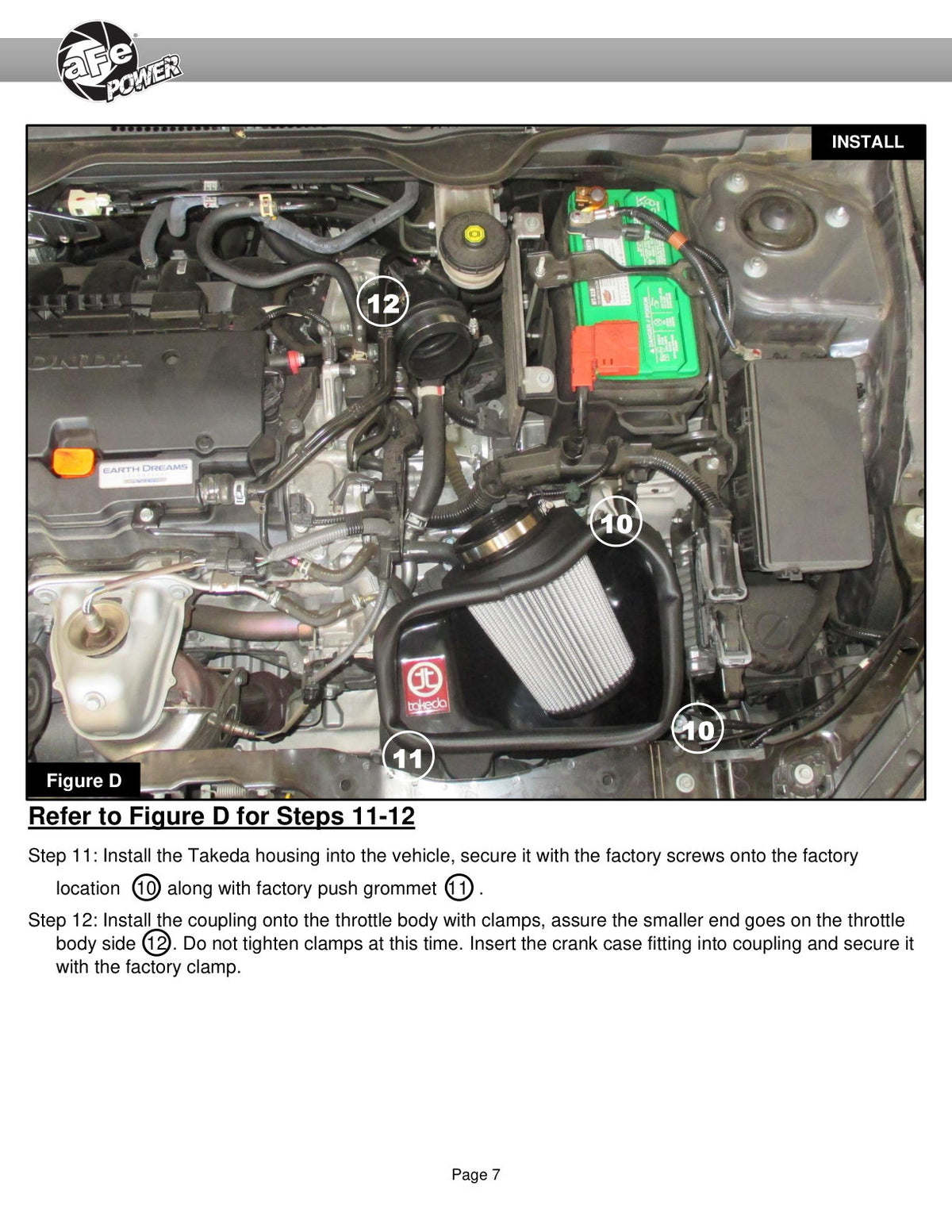 aFe Stage-2 CAIS Intake w/ Pro Dry S Media | Honda Civic 2.0L (16-18) (56-10007D)