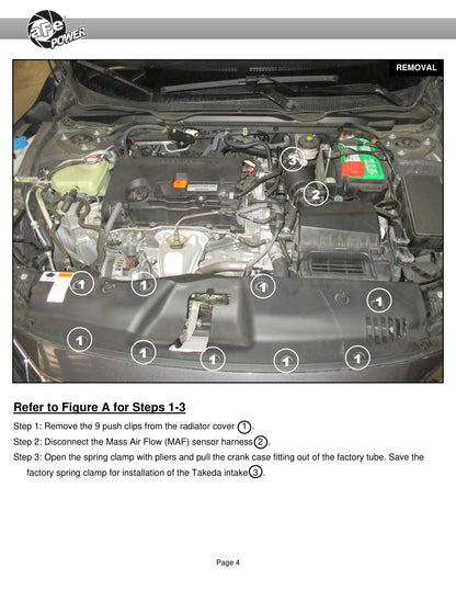 aFe Takeda Stage-2 CAIS w/ Pro 5R Media Honda Civic 2.0L Intake | Honda Civic (16-18) (56-10007R)