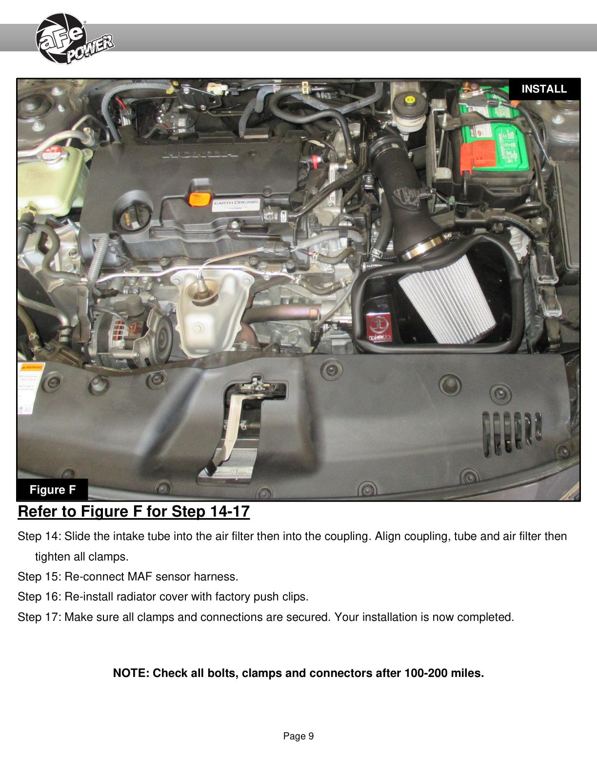 aFe Takeda Stage-2 CAIS w/ Pro 5R Media Honda Civic 2.0L Intake | Honda Civic (16-18) (56-10007R)