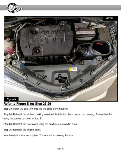 aFe 56-10018D Takeda Stage-2 AIS | Toyota C-HR 17-20 (18-26) (SPF5610018D)